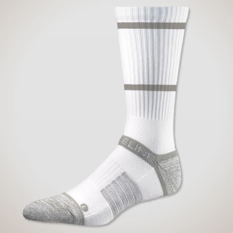 Premium Compression Crew Socks - White