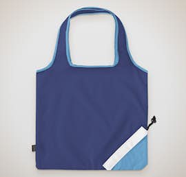 Contrast Foldaway Shopper Tote - Color: Royal Blue