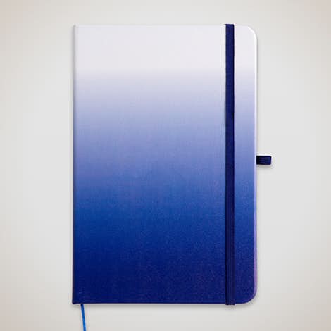 Medium Ombre Hard Cover Notebook - Blue