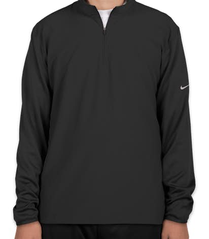 Nike Golf Dri-FIT Lightweight Quarter Zip Pullover - Black / Black