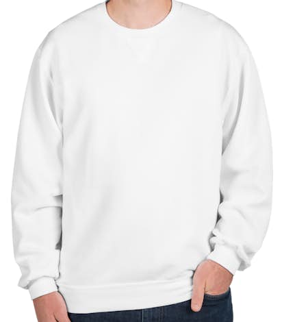 Fruit of the Loom Soft Spun Crewneck Sweatshirt - White