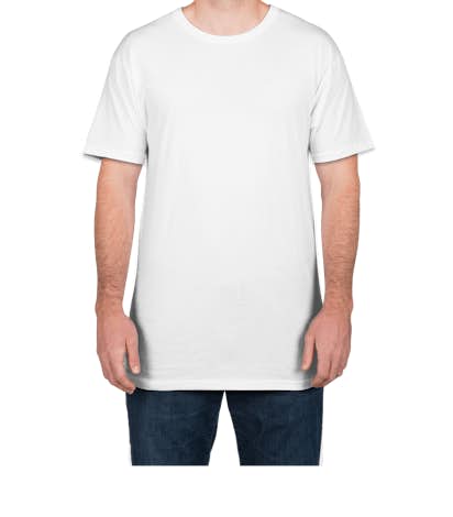 Canvas Urban Longer Length T-shirt - White