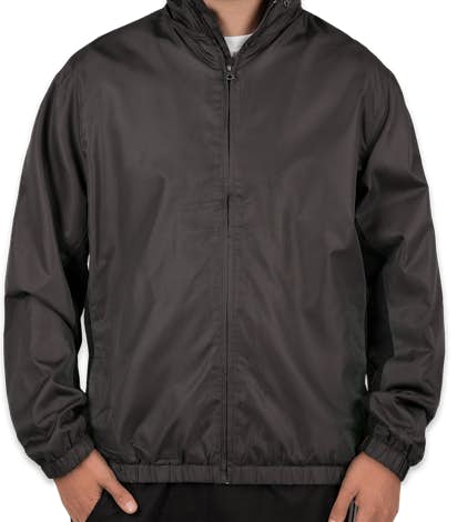 Port Authority Core Colorblock Full Zip Jacket - Battleship Grey / Black