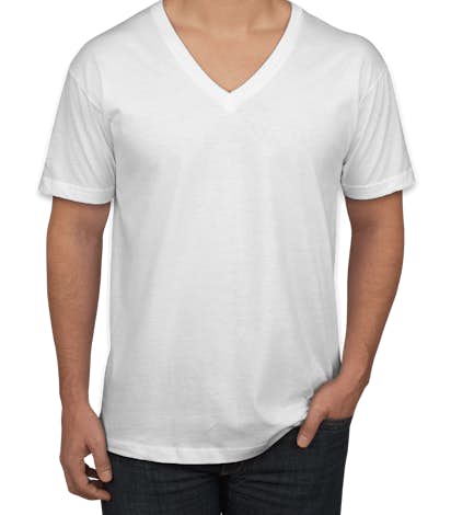 American Apparel Jersey V-Neck T-shirt - White