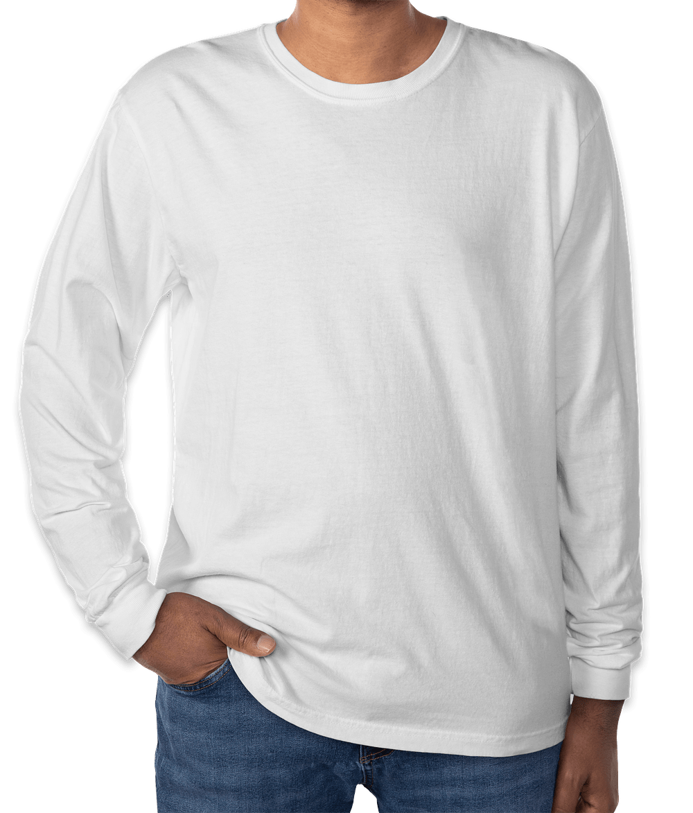 Custom Comfort Colors 100 Cotton Long Sleeve Shirt Design Long Sleeve Tshirts Online at