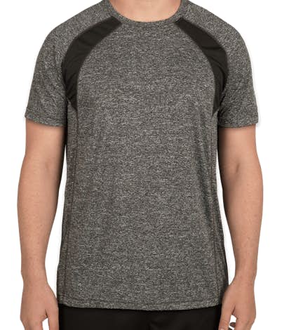 Rawlings Heather Colorblock Performance Shirt - Heather Charcoal