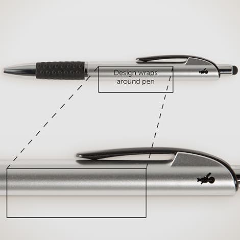 BIC Image Stylus Pen (black ink) - Silver