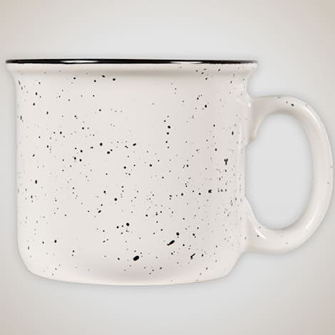 14 oz. Ceramic Camper Mug - White