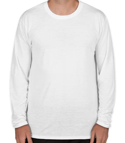Gildan Soft Jersey Long Sleeve Performance Shirt - White