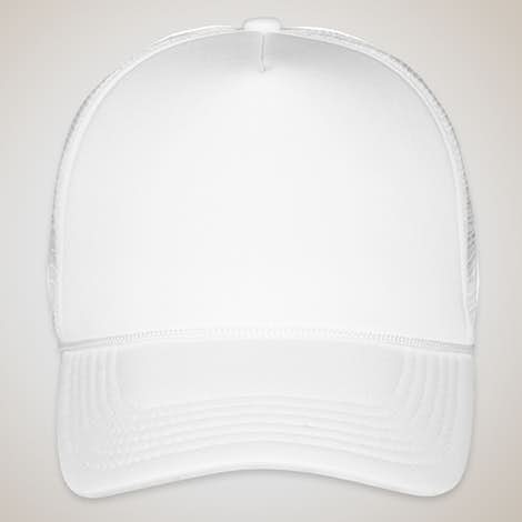 Valucap Foam/Mesh Trucker Hat - White / White