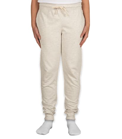 Champion Authentic Ladies French Terry Jogger Sweatpants - Oatmeal Heather
