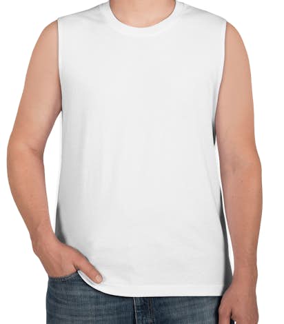 Canvas Muscle Tank - White