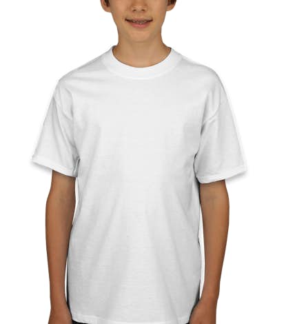 Hanes Youth Beefy-T - White