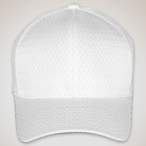 Yupoong Athletic Mesh Flexfit Hat - White