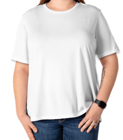 Bella Ladies Tri-Blend T-shirt - Solid White Tri-Blend
