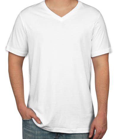 Canada - Canvas Jersey V-Neck T-shirt - White
