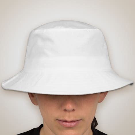 Big Accessories Twill Bucket Hat - White