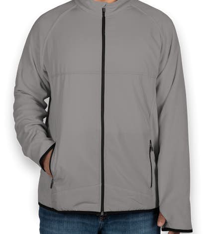 Team 365 Hybrid Microfleece Full Zip Jacket - Sport Graphite