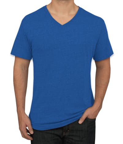 Custom Next Level Tri-Blend V-Neck T-shirt - Design Short Sleeve T ...