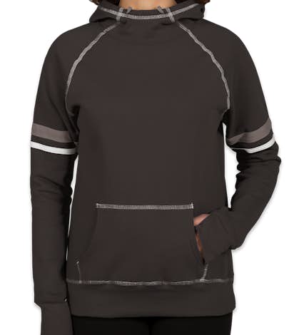 Augusta Juniors Spirit Pullover Hoodie - Black / White / Graphite