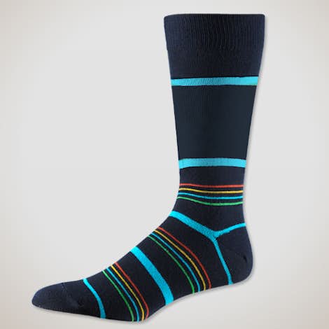 Business Crew Dress Socks - Navy Spectrum