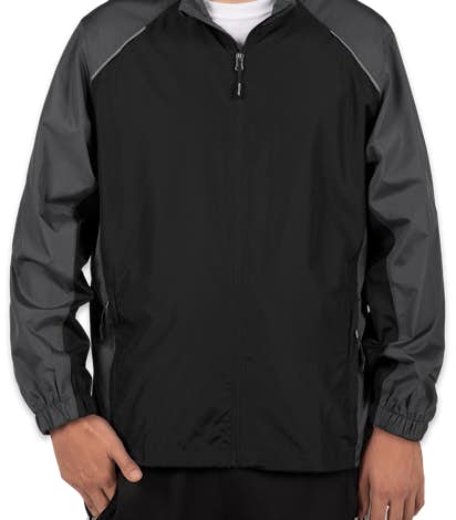 Core 365 Colorblock Lightweight Full Zip Jacket - Black / Carbon