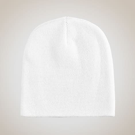 Bayside Knit USA Beanie - White