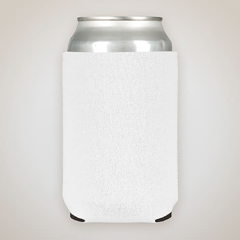 Foldable Neoprene Can Cooler - White