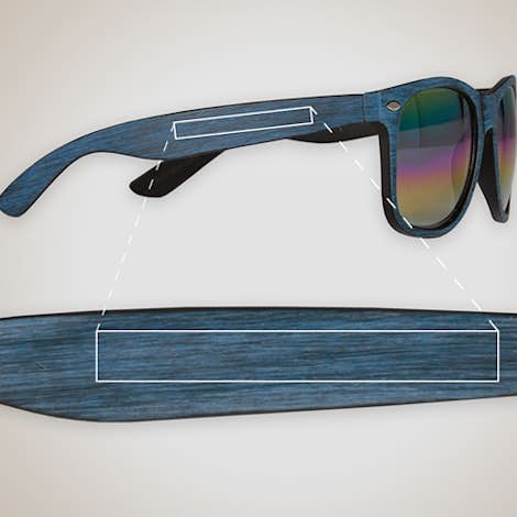 Woodtone Mirrored Malibu Sunglasses - Blue